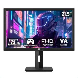 Monitor Gamer 21.5'' Widescreen Full Hd L2F Tela 75hz LED Hdmi Painel VA Base Ajustável